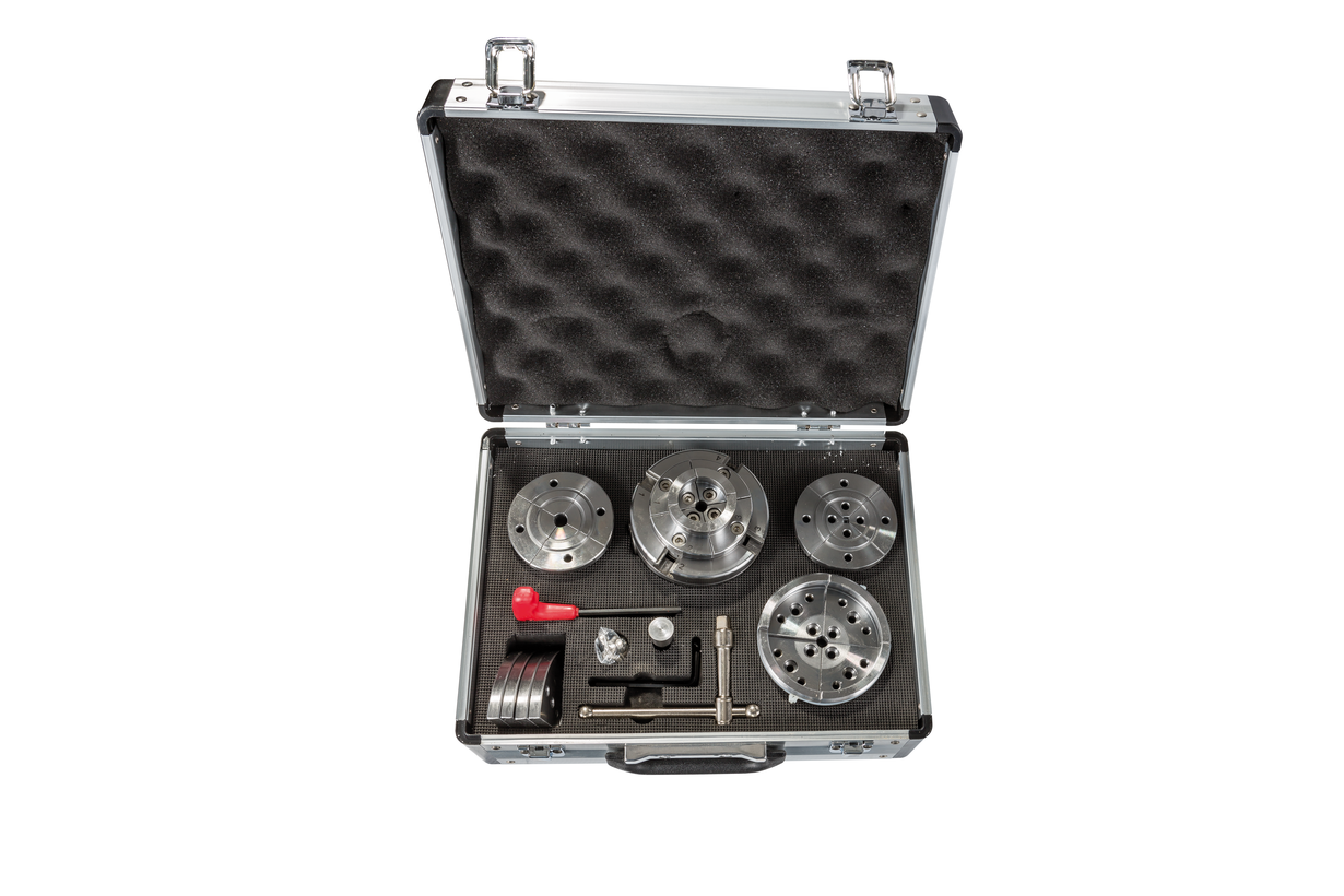 CK-3.75Z/S1 95мм 4-х кулачковый токарный патрон по дереву в наборе (JET Дисконт) - (Демозал Москва)